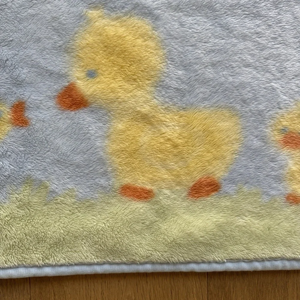 Carters Plush Mom Baby Ducks Duck Blanket Blue Cloud Dragonfly Lovey